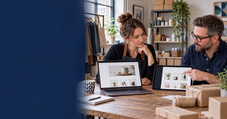 Independent retailer and ecommerce consultant comparing two online store platform approaches